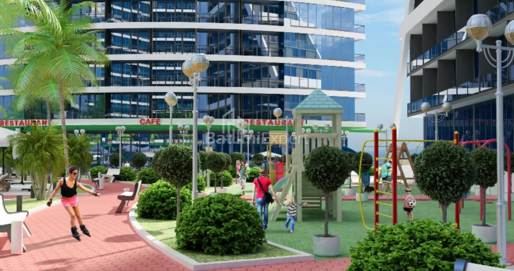 Object under construction 74.8 m² - Lech and Maria Kaczynski, Batumi, Georgia