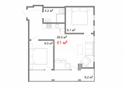 Apartment 61 m² - Luka Asatiani, Batumi, Georgia