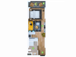 Apartment 1-room 33.5 m² - Sherif Khimshiashvili, Batumi