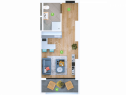 Apartment 1-room 30.2 m² - Sherif Khimshiashvili, Batumi