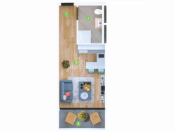 Apartment 1-room 27.7 m² - Sherif Khimshiashvili, Batumi