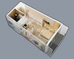 Apartment 1-room 34.8 m² - Lech and Maria Kaczynski, Batumi