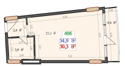 Apartment 1-room 34.9 m² - Lech and Maria Kaczynski, Batumi