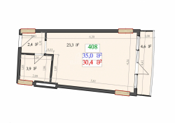 Apartment 1-room 35 m² - Lech and Maria Kaczynski, Batumi