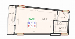 Object under construction 1-room 34.9 m² - Lech and Maria Kaczynski, Batumi