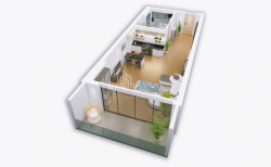 Apartment 1-room 31.4 m² - Avenue of Heroes, Batumi