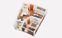 Apartment 2-room 54 m² - Avenue of Heroes, Batumi