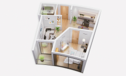 Apartment 1-room 30.3 m² - Avenue of Heroes, Batumi