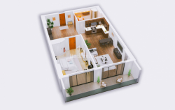 Apartment 1-room 57.1 m² - Avenue of Heroes, Batumi