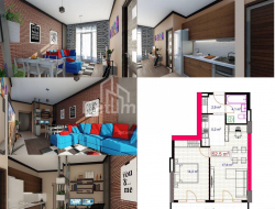 Apartment 2-room 51 m² - Yuryevskaya, Batumi