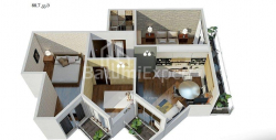 Apartment 3-room 69 m² - Yuryevskaya, Batumi