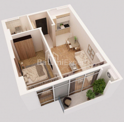Apartment 1-room 27 m² - Davit Agmashenebeli, Batumi