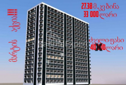 Apartment 1-room 27 m² - Davit Agmashenebeli, Batumi