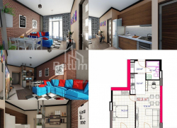 Apartment 53 m² - Yuryevskaya, Batumi, Georgia