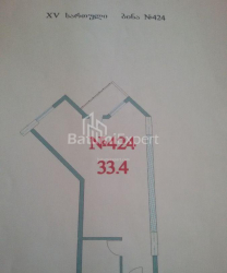 Apartment 1-room 33 m² - Zurab Gorgiladze, Batumi