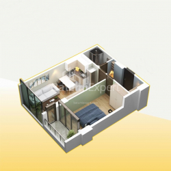 Object under construction 2-room 49.4 m² - Haidar Abashidze, Batumi