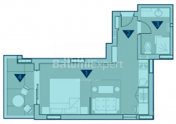 Object under construction 1-room 35 m² - Rustaveli, Chakvi