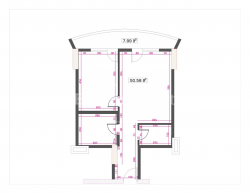 Apartment 58 m² - Fridon Khalvashi, Batumi, Georgia