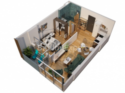 Apartment 2-room 47 m² - Jiuli Shartava, Batumi