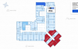 Apartment 1-room 37 m² - Jiuli Shartava, Batumi